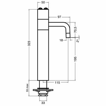 Elektronische 3-Wege-Sodaarmatur Zapfhahn TRIX EL für Untertisch-Wassersprudelanlage - Photo preview 1