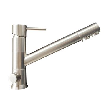 Designer 3-Wege-Wasserhahn LUCA, Nickel Satiniert - Photo preview 0