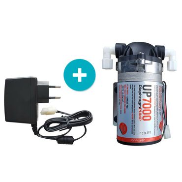 Umkehrosmoseanlagen Pumpe UP7000 High Flow Booster 75GPD 24 Volt + Netzteil 230v - Photo preview 0