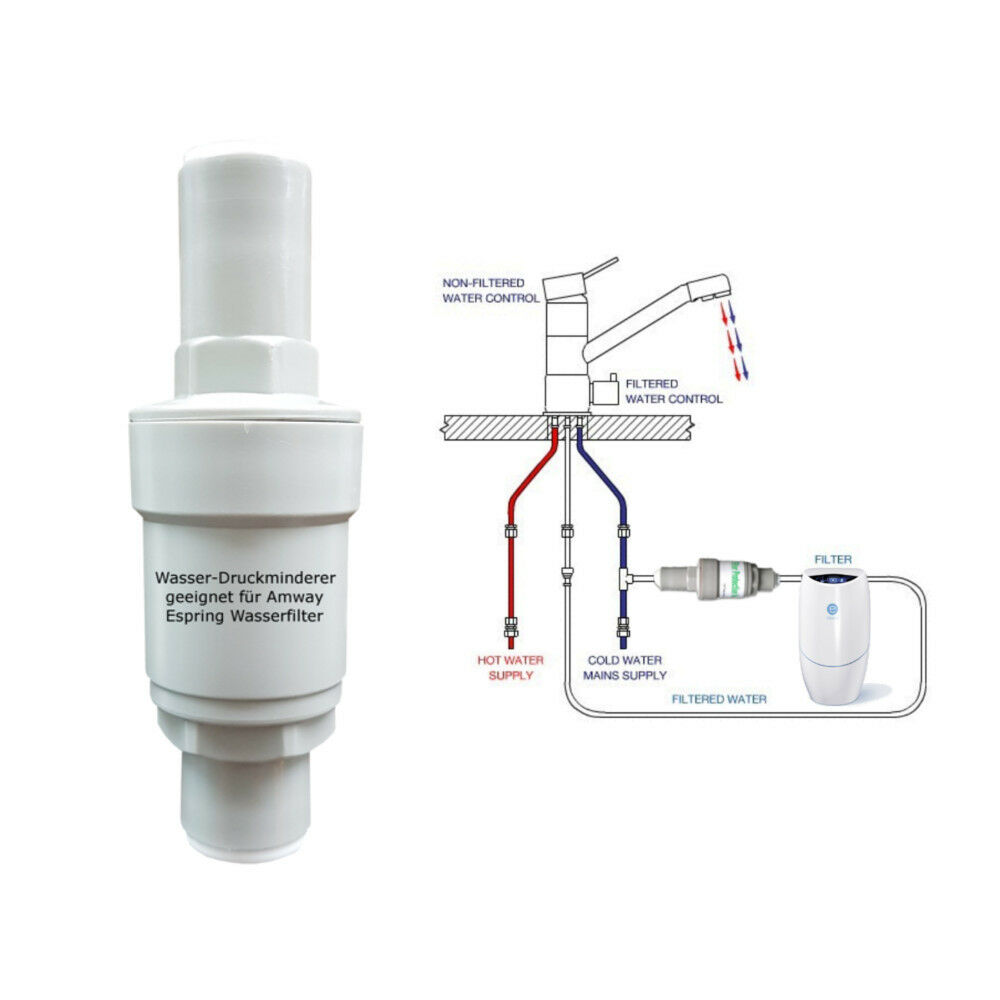 3-Wege-Wasserhahn JUPITER, Chrom für AMWAY eSpring Wasserfilter geeignet - Photo 2
