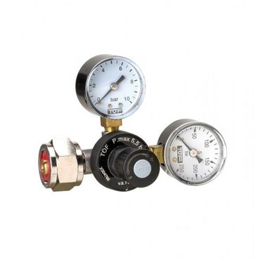 CO2 Druckminderer für Mehrwegflaschen bis zu 5,5 bar EU Standard Norm Anschluss  - Photo preview 0