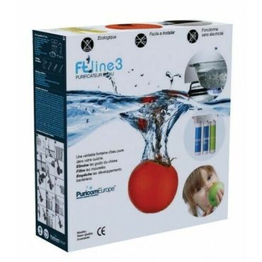 AORA FT-LINE 3. Aktivkohle-Wasserfilter-System mit UF-Filtration mit Einweg Wasserhahn OSLO Chrom - Photo preview 1