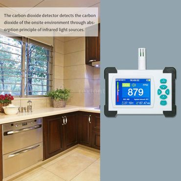 Kohlendioxid-Detektor mit Akku Tragbarer CO2-Meter-Tester-Melder - Photo preview 7