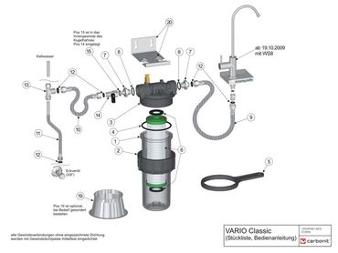 CARBONIT VARIO CLASSIC ohne Wasserhahn + NFP Premium Filtereinsatz - Photo preview 4