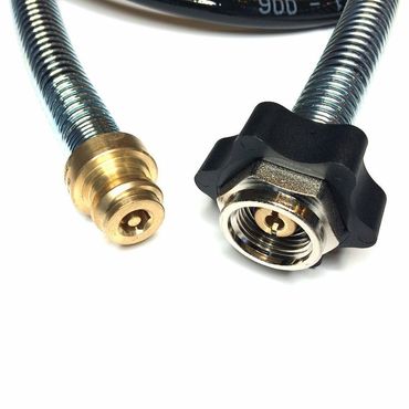 Spar-Set: CO2 Adapter-Hochdruckschlauch + 2kg Eigentumsflasche CO2 geeignet für Wassersprudler SODASTREAM Crystal, Pinguin etc. Bis zu 350 Liter Sprudelwasser pro Füllung! - Photo preview 2