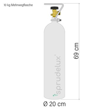 Wassersprudler Sprudel-Lok Inkl. Ein-Weg-Zusatzarmatur SANDRA INOX - Photo preview 5