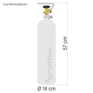 Wassersprudler Sprudel-Lok Inkl. Ein-Weg-Zusatzarmatur SANDRA INOX - Photo preview 5
