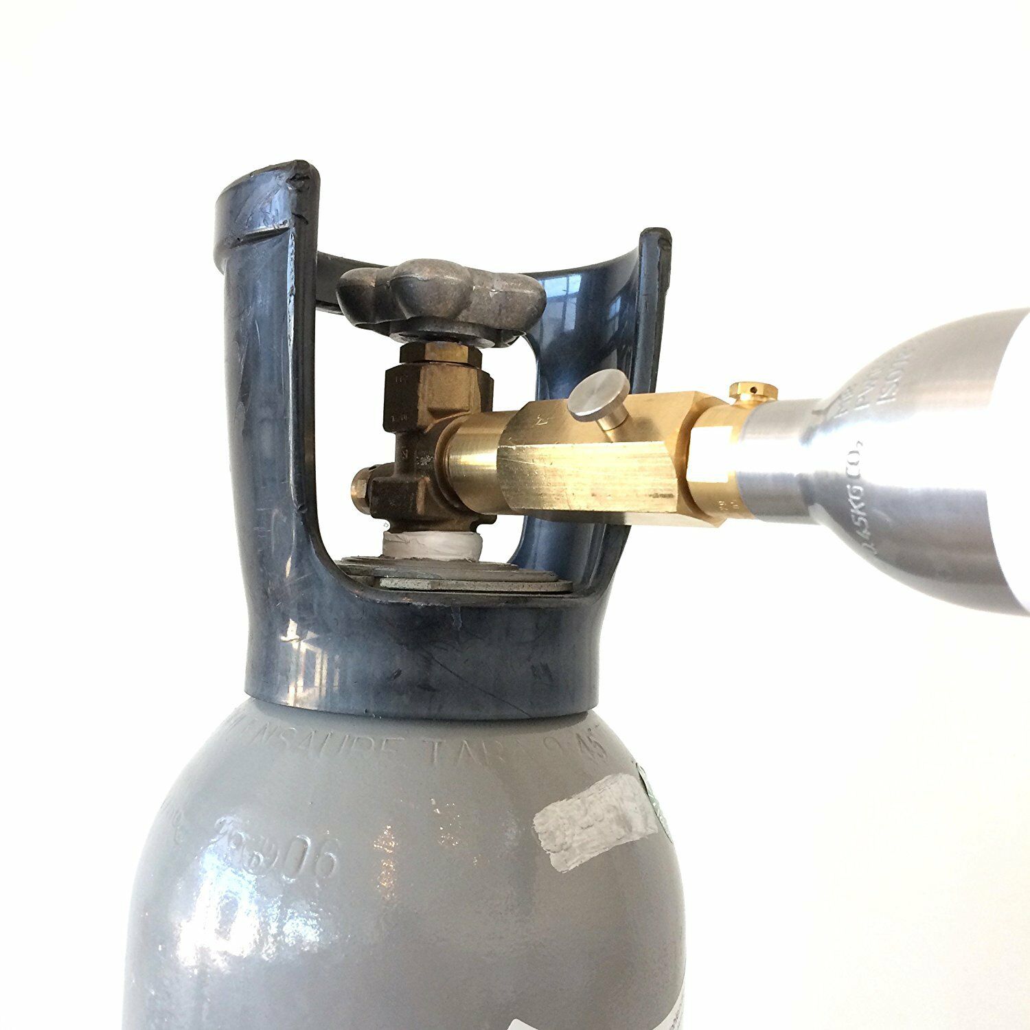 Umfülladapter + SPRUDELUX® 425g CO2 Zylinder (geeignet für Grohe Blue Home  und Soda-Stream)