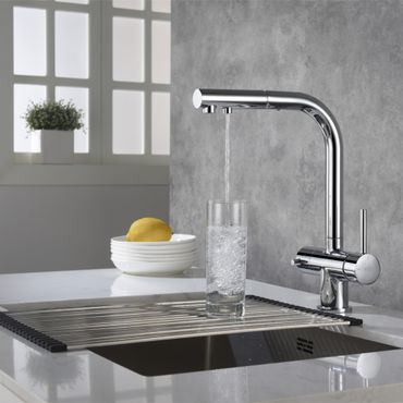 Bluewater Drei-Wege-Wasserhahn APALA mit ausziehbarer Brause - Photo preview 1