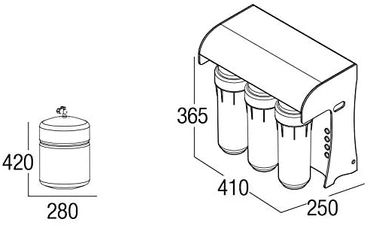 Ersatzfilter-Set inkl. Membrane geeignet für Umkehrosmoseanlage STELLA - Photo preview 4