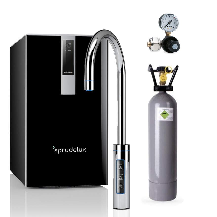 Untertisch-Tafelwasseranlage BLACK & WHITE DIAMOND HOT EDITION inkl. Filtereinheit - Photo 1