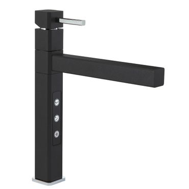 Designer Fünf-Wege-Wasserhahn STRATOS, Schwarz - Photo preview 1