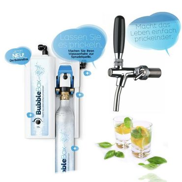 Untertisch-Wassersprudler BubbleBox inkl. Zapfhahn Edelstahl verchromt - Photo preview 0