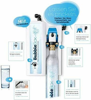 Untertisch-Wassersprudler BubbleBox inkl. Zapfhahn Edelstahl verchromt - Photo preview 4