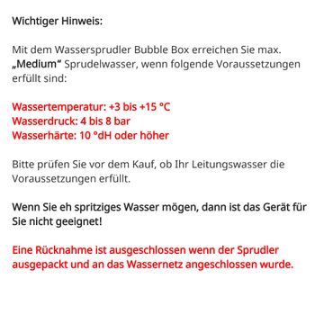 Untertisch-Wassersprudler BubbleBox inkl. Zapfhahn Edelstahl verchromt - Photo preview 9