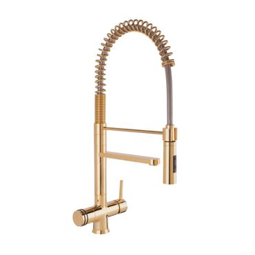 Designer Spiralfeder-Drei-Wege-Wasserhahn LUXURY BRONZATO, Antike Messing - Photo preview 0