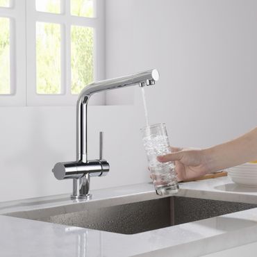 Designer 4-Wege-Wasserhahn CRYSTAL Chrom 4in1 - Photo preview 2
