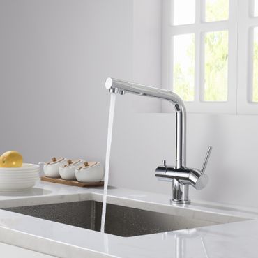 Designer 4-Wege-Wasserhahn CRYSTAL Chrom 4in1 - Photo preview 3