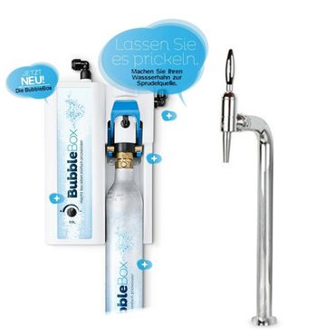 Untertisch-Trinkwassersprudler BubbleBox inkl. 1-Weg-Armatur Tesoro Chrom Hahn - Photo preview 5