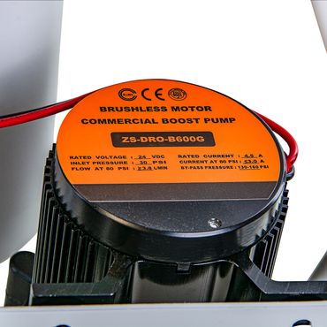 ULP Premium Direct-Flow Umkehrosmoseanlage mit 600GPD + Pumpe, Quick Change Filtern + CIARA Ein-Weg-Wasserhahn Edelstahl mit Wasserwirbler - Photo preview 5