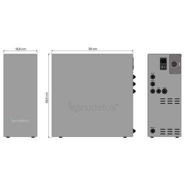 Untertisch-Trinkwassersystem INOX inkl. 3-Wege-Touch-Zusatzarmatur C- / U-Auslauf - Photo preview 2
