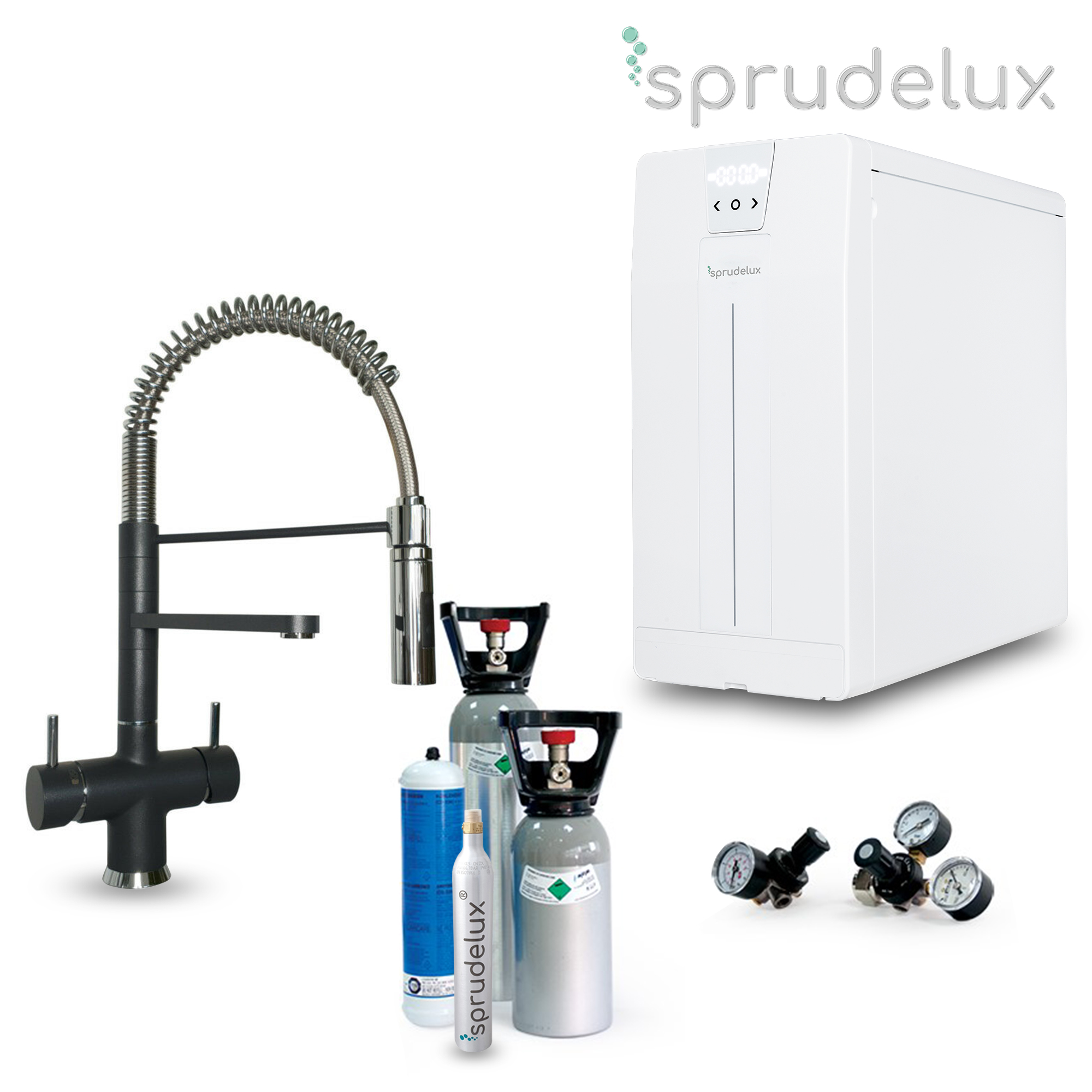 Untertisch-Tafelwassersystem SPRUDELUX® POWER SODA inkl. 5-Wege-Armatur LUXURY 47 cm - Photo 4