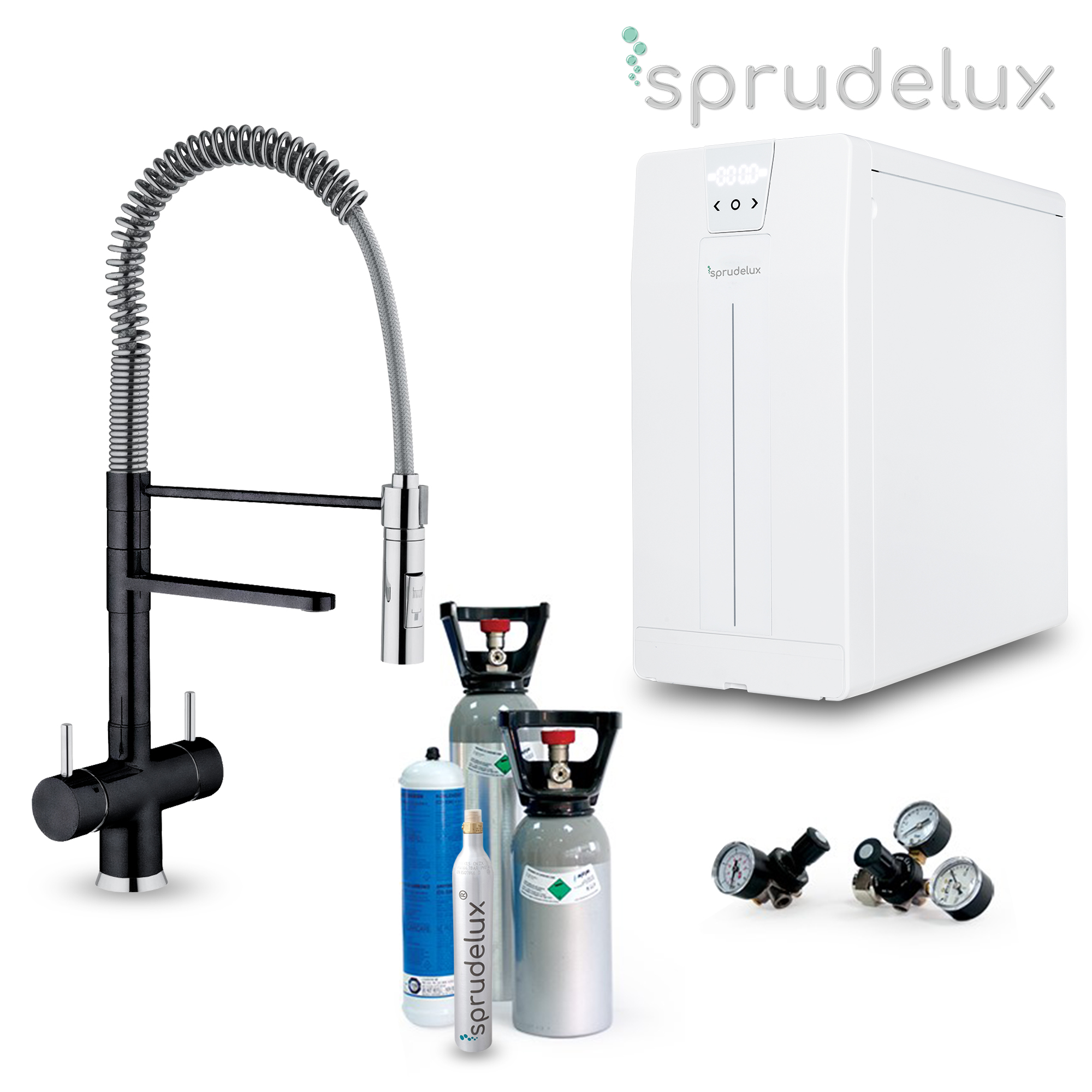 Untertisch-Tafelwassersystem SPRUDELUX® POWER SODA inkl. 5-Wege-Armatur LUXURY 59 cm - Photo 3