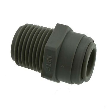 Adapter Push-Fitting Schnellverbinder 3/8 Zoll AG x QC Quick Connect metrisch - Photo preview 0