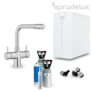 Untertisch-Tafelwassersystem SPRUDELUX® POWER SODA inkl. 5-Wege-Armatur NOBIUS L-Auslauf - Photo preview 5