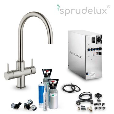 Untertisch-Trinkwassersystem INOX inkl. 5-Wege-Armatur UNICA Edelstahl massiv  - Photo preview 0