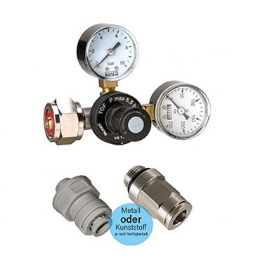 CO2 Druckminderer inkl. 2 kg CO2 Flasche geeignet für Grohe Blue Professional - Photo preview 2