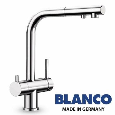 Untertisch-Wassersprudler SODALINO + Designer 3-Wege-Brause-Armatur Blanco Chrom - Photo preview 14