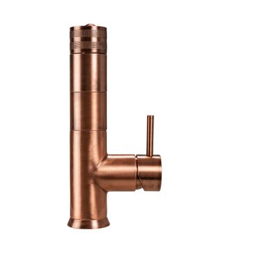 3-Wege-Wasserhahn mit ausziehbarer Brause CUCINA IDEALE, Kupferoptik gebürstet - Photo preview 4