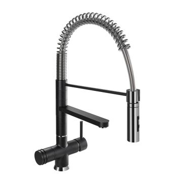 Designer Spiralfeder-Drei-Wege-Wasserhahn LUXURY, Onyx - Photo preview 0