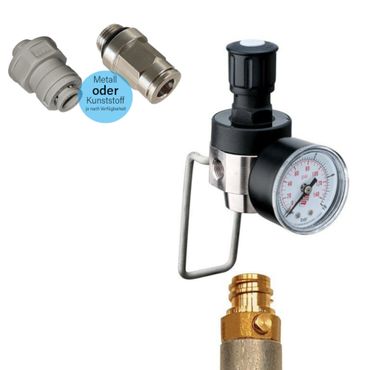CO2 Druckminderer geeignet für Sodastream Zylinder Flaschen 5,5 bar. Anschluss wählbar - Photo preview 0