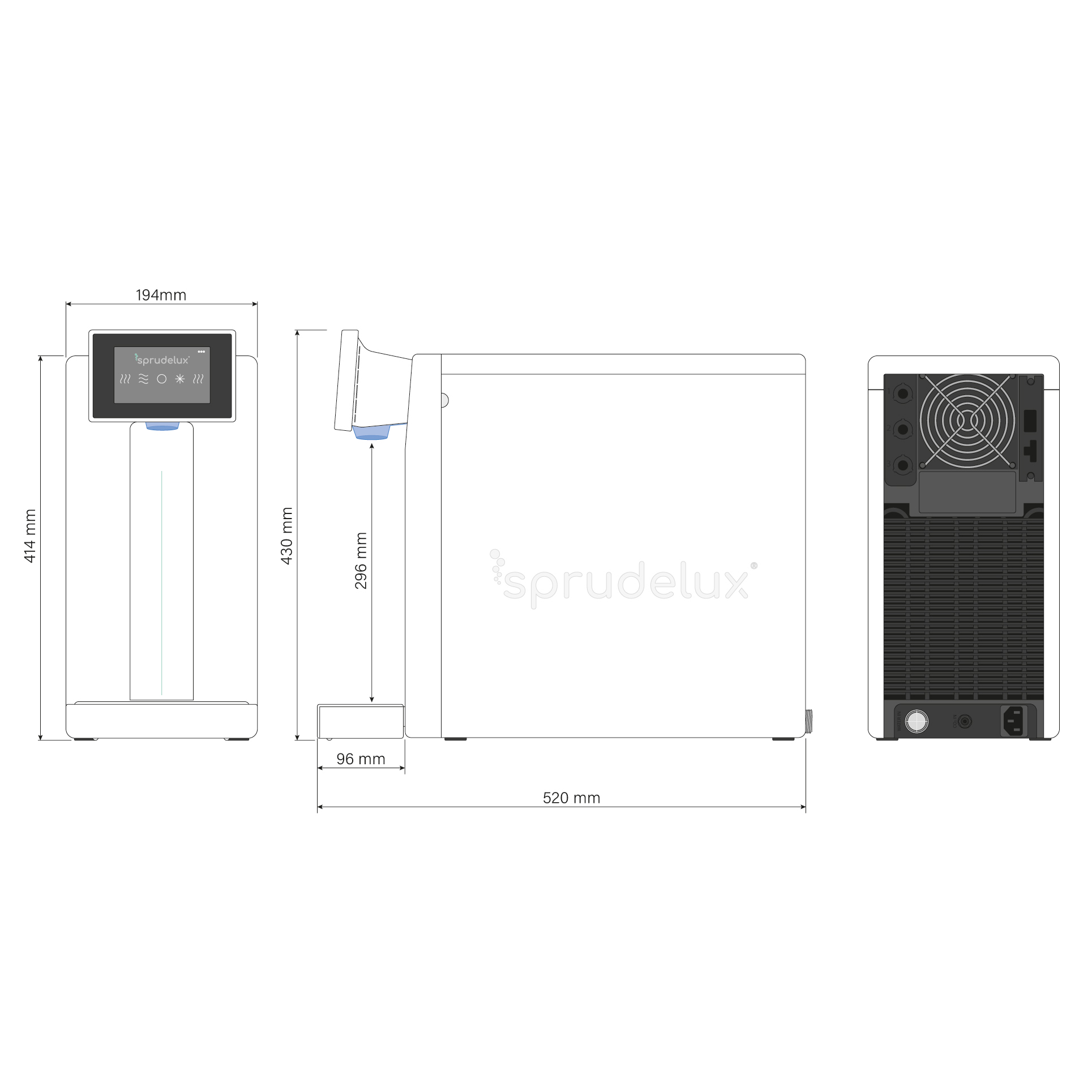 Auftisch-Trinkwassersystem SPRUDELUX® POWER SODA 2.0 Full-Touch - Photo 0