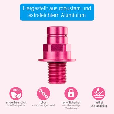Flaschenventil geeignet für Sodastream DUO Quick Connect Zylinderventil - M18x1,5 AG - Photo preview 2