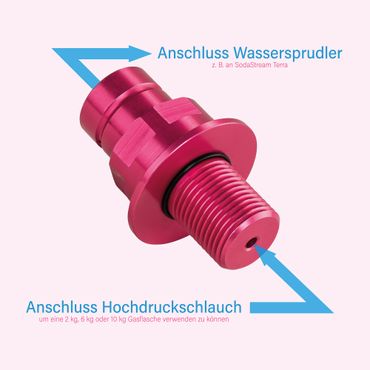 Flaschenventil geeignet für Sodastream DUO Quick Connect Zylinderventil - M18x1,5 AG - Photo preview 3