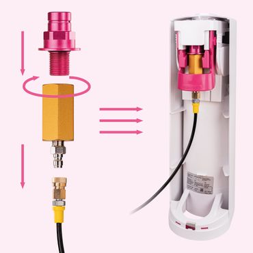 Flaschenventil geeignet für Sodastream DUO Quick Connect Zylinderventil - M18x1,5 AG - Photo preview 4