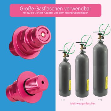 Flaschenventil geeignet für Sodastream DUO Quick Connect Zylinderventil - M18x1,5 AG - Photo preview 5