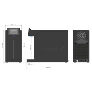 SPRUDELUX® POWER SODA 2.0 Auftisch-Wassersprudler mit Osmose & Full-Touch Display – Schwarz - Photo preview 4