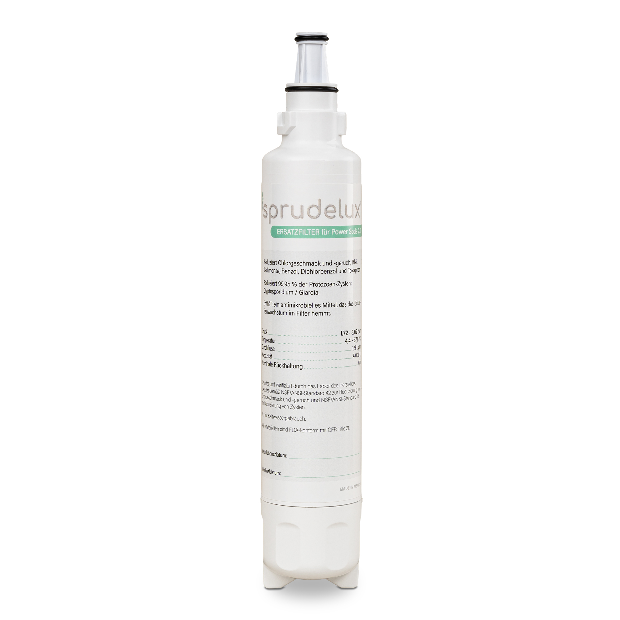 Auftisch-Trinkwassersystem SPRUDELUX® POWER SODA 2.0 Full-Touch Schwarz - Photo 8