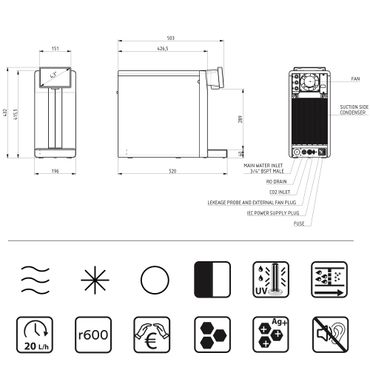 Auftisch-Trinkwassersystem SPRUDELUX® POWER SODA 2.0 Full-Touch Schwarz - Photo preview 13