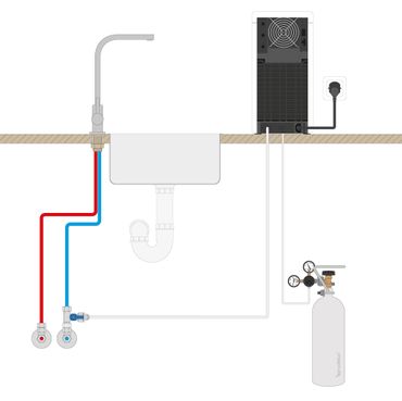Auftisch-Trinkwassersystem SPRUDELUX® POWER SODA 2.0 Full-Touch Schwarz - Photo preview 7