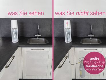 Adapter-Hochdruckschlauch für größere CO2 Flaschen geeignet für Wassersprudler SODASTREAM DUO QUICK CONNECT QC, Art und Terra - Photo preview 8