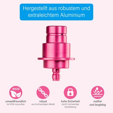Adapter-Hochdruckschlauch für größere CO2 Flaschen geeignet für Wassersprudler SODASTREAM DUO QUICK CONNECT QC, Art und Terra - Photo preview 3