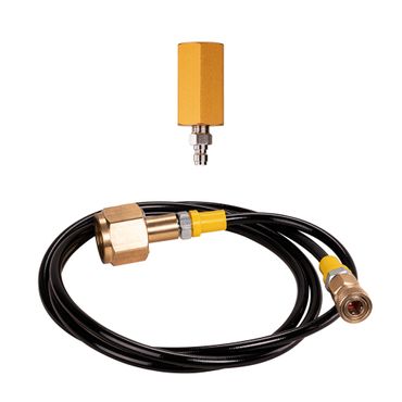 Adapter-Hochdruckschlauch für größere CO2 Flaschen geeignet für unterschiedliche Wassersprudler, Sodastream, Grohe, Soda Max, etc. - Photo preview 1