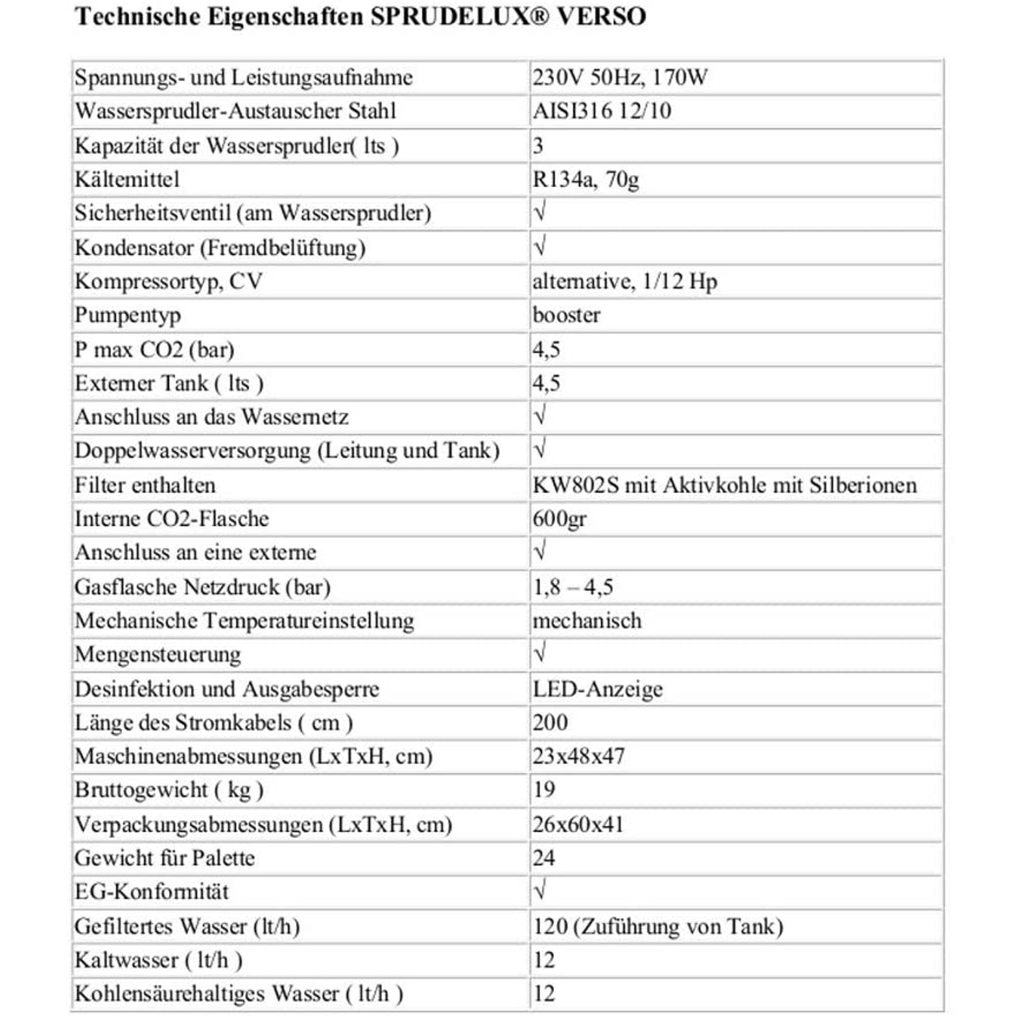 Auftisch-Tafelwasseranlage SPRUDELUX® VERSO mit und ohne Festwasseranschluss - Still. gekühlt. gekühlt mit Kohlensäure - Photo 5