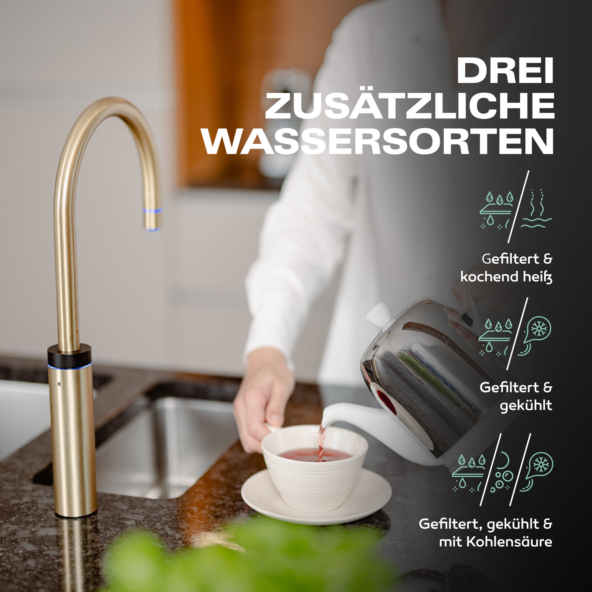 Untertisch-Tafelwasseranlage Diamond FLAME 100°C  - Photo 11