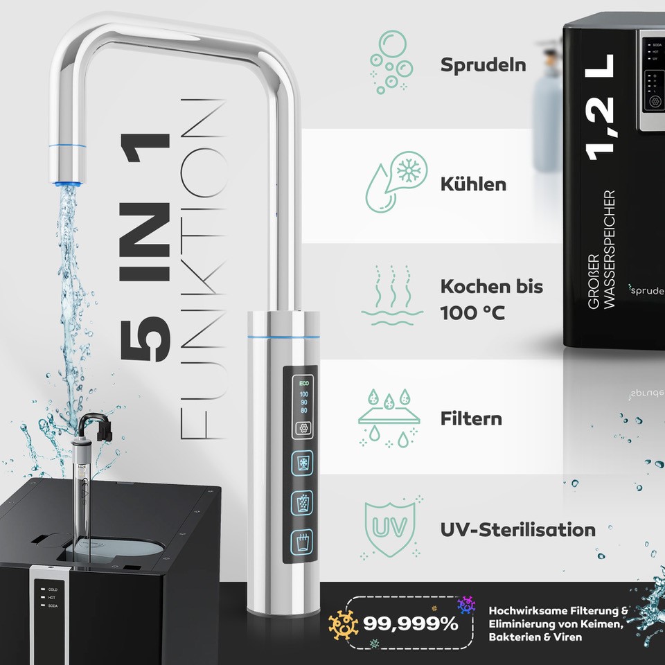 Untertisch-Tafelwasseranlage Diamond FLAME 100°C  - Photo 11